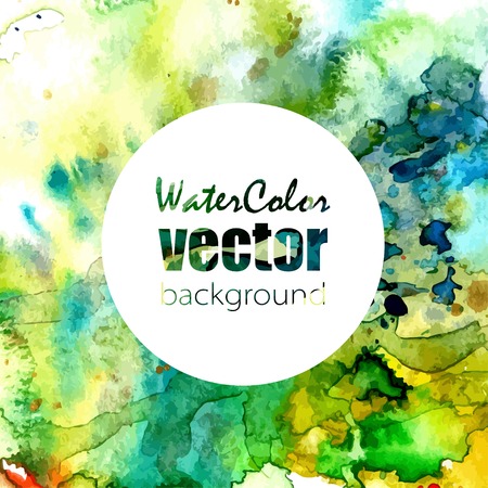 Vector abstract watercolor background. Hand drawn watercolor backdrop. Eps10のイラスト素材