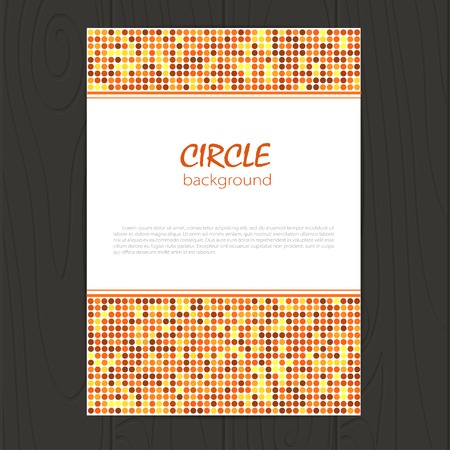 Vector corporate identity template with circle mosaic elements.  のイラスト素材
