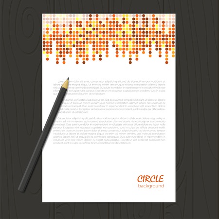 Vector corporate identity template with circle mosaic elements.  のイラスト素材
