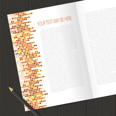 Vector corporate identity template with circle mosaic elements.  のイラスト素材