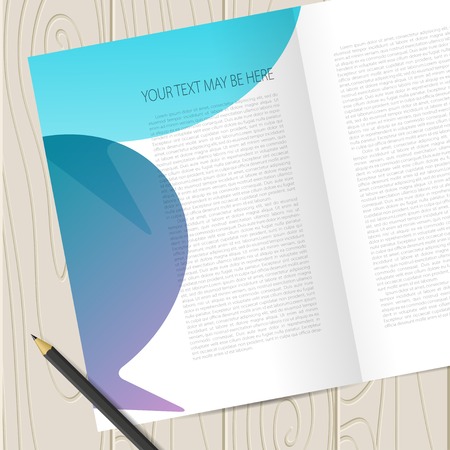 Vector corporate identity template with dialogue elements.  のイラスト素材