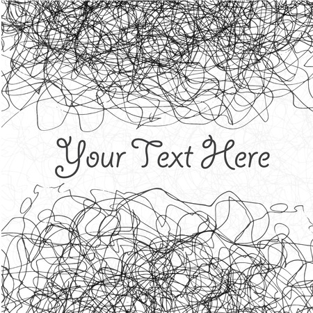 Vector corporate identity template with  chaotic doodles.  のイラスト素材