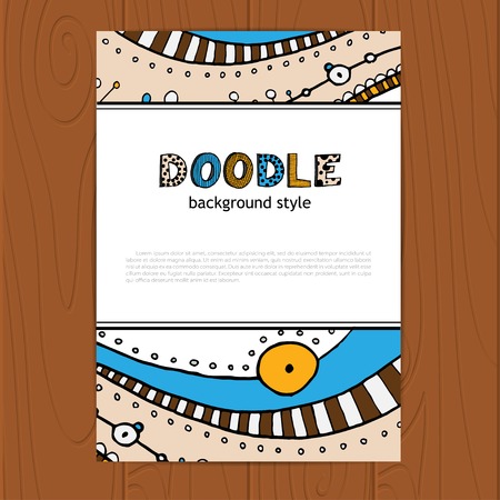 Vector hand drawing doddle corporate identity.   のイラスト素材