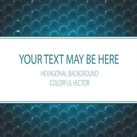 Vector corporate identity template with hexagonal elements.  のイラスト素材