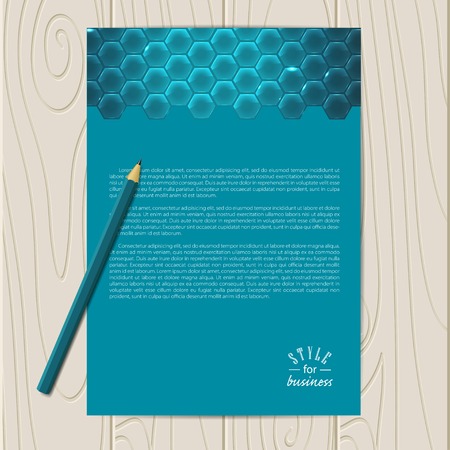 Vector corporate identity template. Business card, disc, document, tag.のイラスト素材