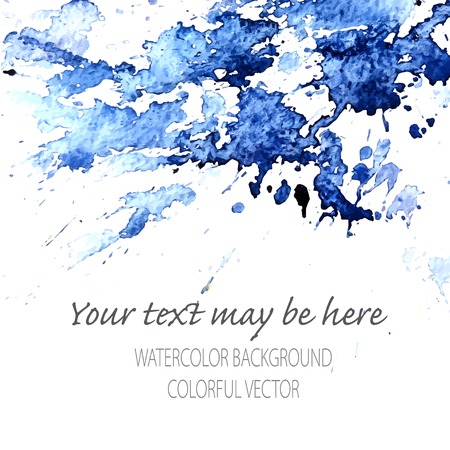 Vector corporate identity template with watercolor elements.のイラスト素材