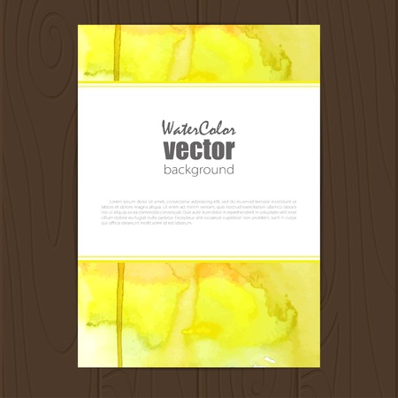 Vector corporate identity template with watercolor elements.のイラスト素材