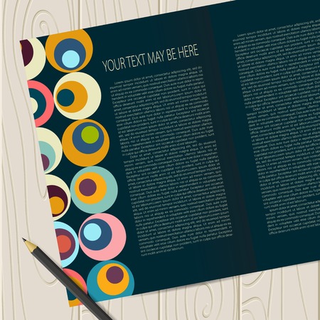 Vector retro circle corporate identityのイラスト素材