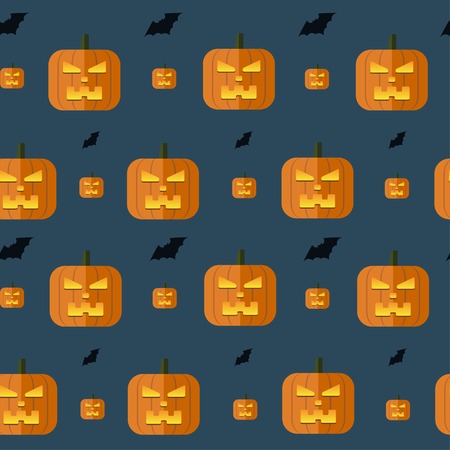 Vector halloween pumpkin backgroundのイラスト素材
