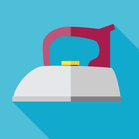 Vector flat tailor iron icon. Tailor sing のイラスト素材