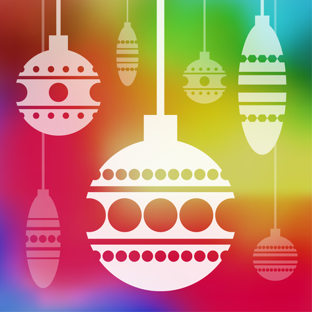 Vector holiday card with blur background. Eps10のイラスト素材