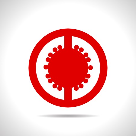 flat color tomato slice icon  on white backgroundのイラスト素材