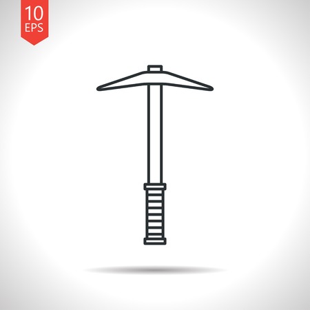 Vetor outline classic grey pick icon on white backgroundのイラスト素材