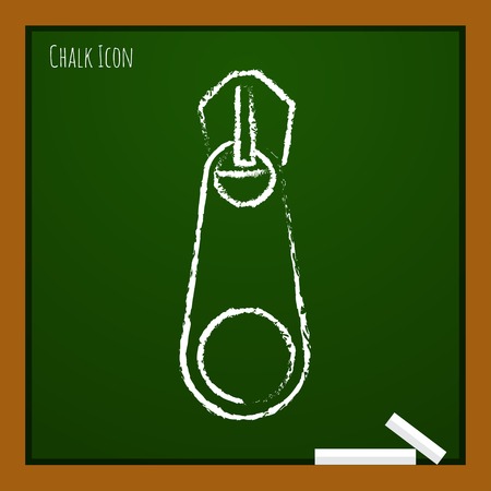 Vector chalk drawn doodle tailor zipper icon 2のイラスト素材