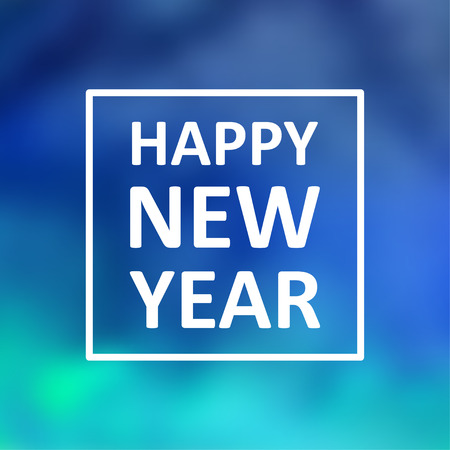 Vector holiday blur background with typographic elementsのイラスト素材