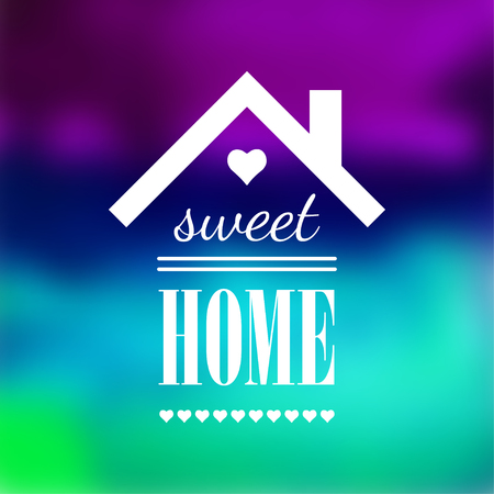 Vector holiday blur background with typographic elementsのイラスト素材