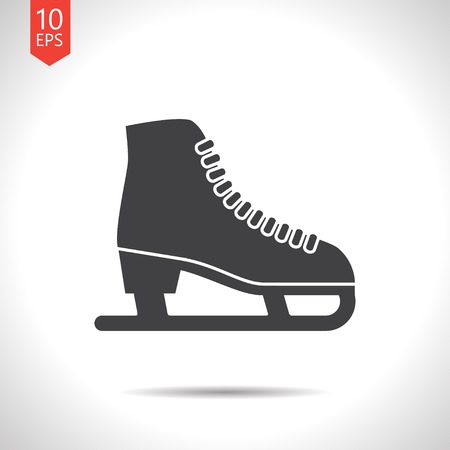 Vector christmas icon. New year illustration. Skatesのイラスト素材