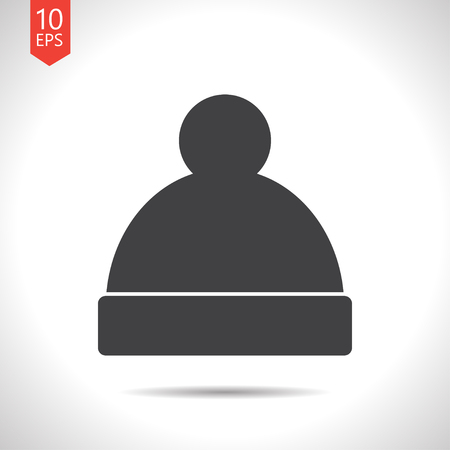 Vector christmas icon. New year illustration. Winter hatのイラスト素材