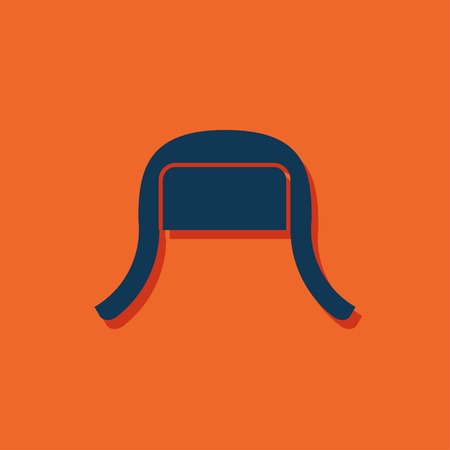 Vector christmas icon. New year illustration. Winter hatのイラスト素材