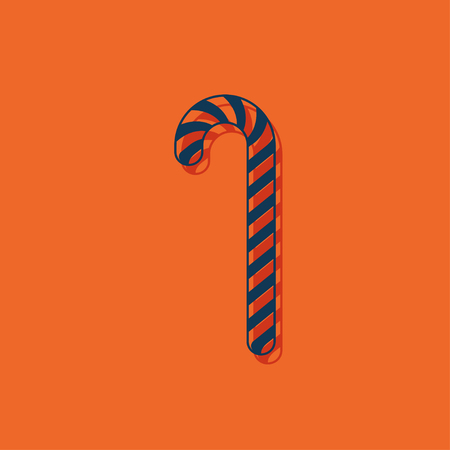 Vector christmas icon. New year illustration. Christmas candyのイラスト素材