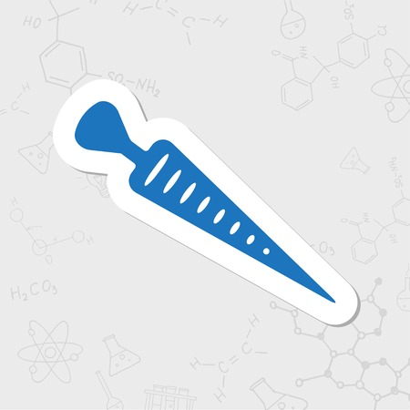 Vector flat sticker carrot icon on white backgroundのイラスト素材