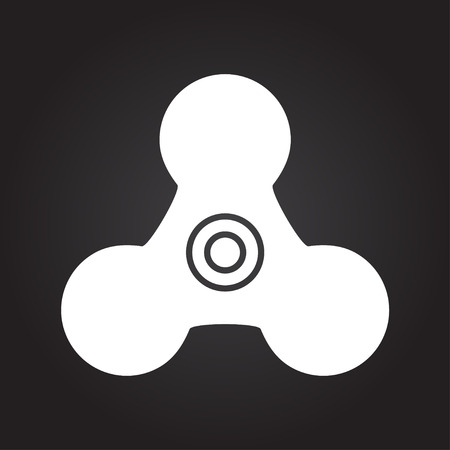 Hand spinner iconのイラスト素材