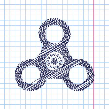 Hand spinner iconのイラスト素材