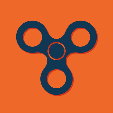 Hand spinner iconのイラスト素材
