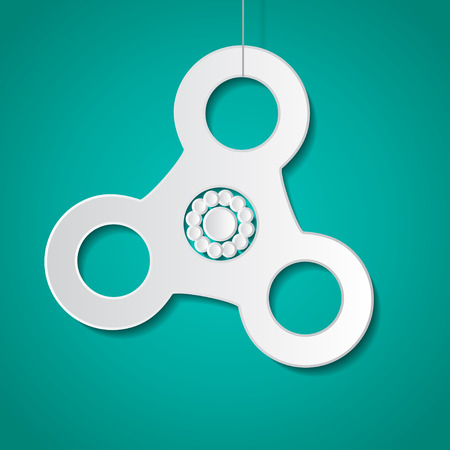 Hand spinner iconのイラスト素材