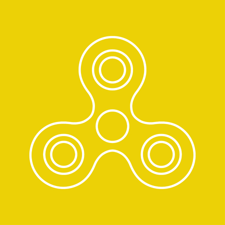 Vector simple hand spinner icon. Business illustration. Bearingのイラスト素材