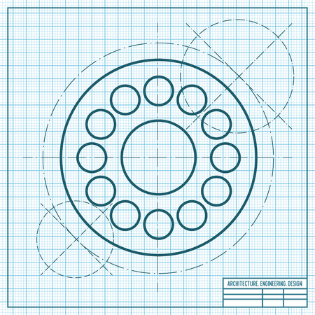 Vector simple hand spinner icon. Business illustration. Bearingのイラスト素材