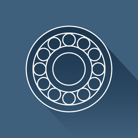Vector simple hand spinner icon. Business illustration. Bearingのイラスト素材