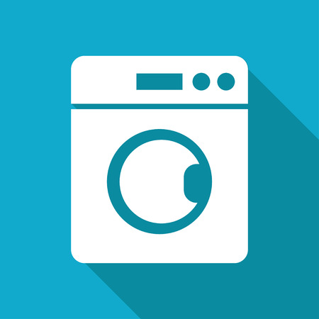 washing machine illustration. Laundry vector iconのイラスト素材