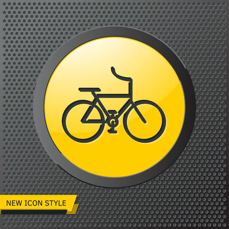 Sport bicycle illustration. Healthy activities vector iconのイラスト素材