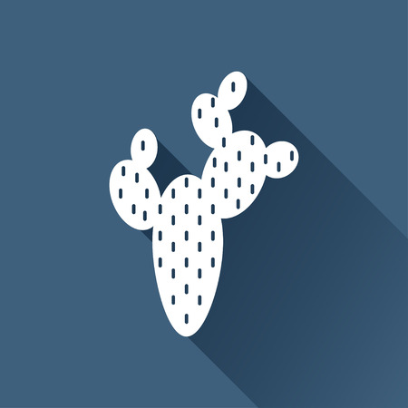 Desert cactus illustration. Plants vector iconのイラスト素材