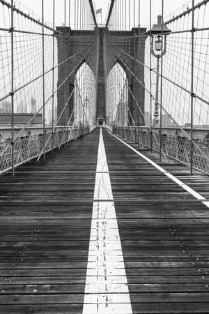 stunning views of the Brooklyn Bridge, New York Cityの写真素材