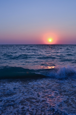 Beach sunsetの写真素材