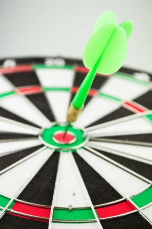 dart hitting a targetの写真素材