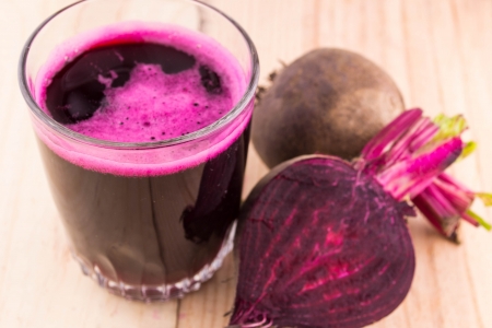 Closeup of Fresh Red Beet Juiceの写真素材