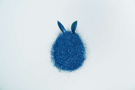 easter minimalistic egg with copy space