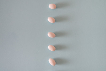 easter minimalistic background with copy spaceの写真素材