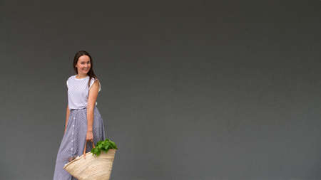 concept of zero waste shopping with copy space