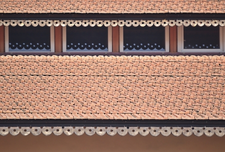 fragment of a house roofの写真素材