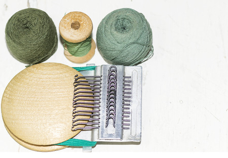 old machine for darning threadの写真素材