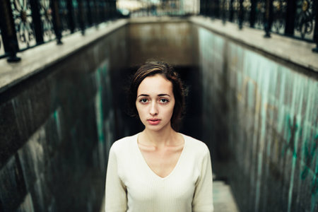 Portrait of a very beautiful girl, portraitの写真素材