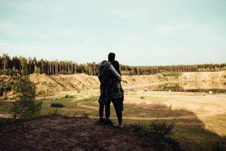 a man and woman who loved each otherの写真素材