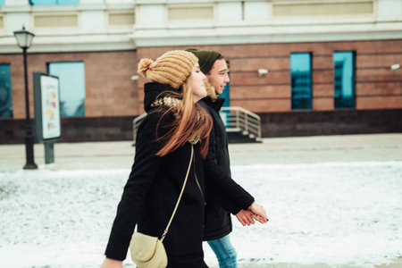 a man and woman who loved each otherの写真素材