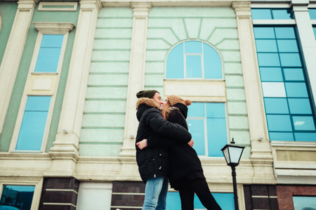 a man and woman who loved each otherの写真素材