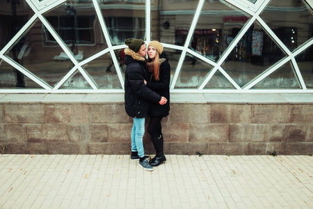 a man and woman who loved each otherの写真素材