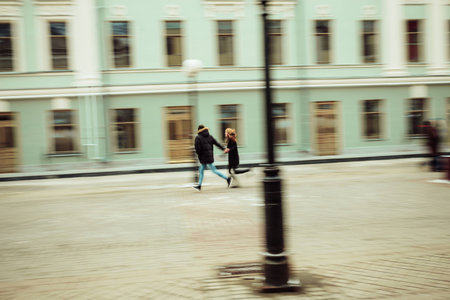 a man and woman who loved each otherの写真素材